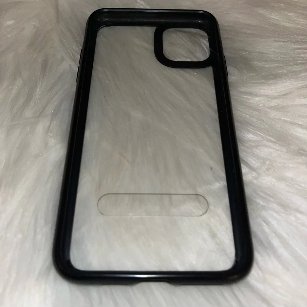 iPhone 11 Pro Max clear and black cover